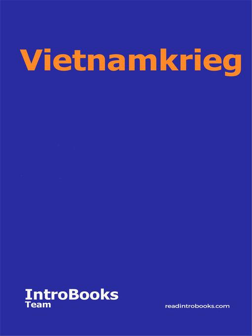 Title details for Vietnamkrieg by IntroBooks Team - Available